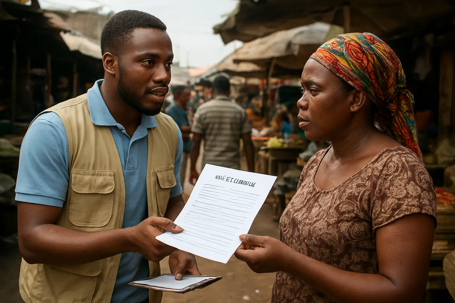 Administering a research questionnaire to a respondent during data collection