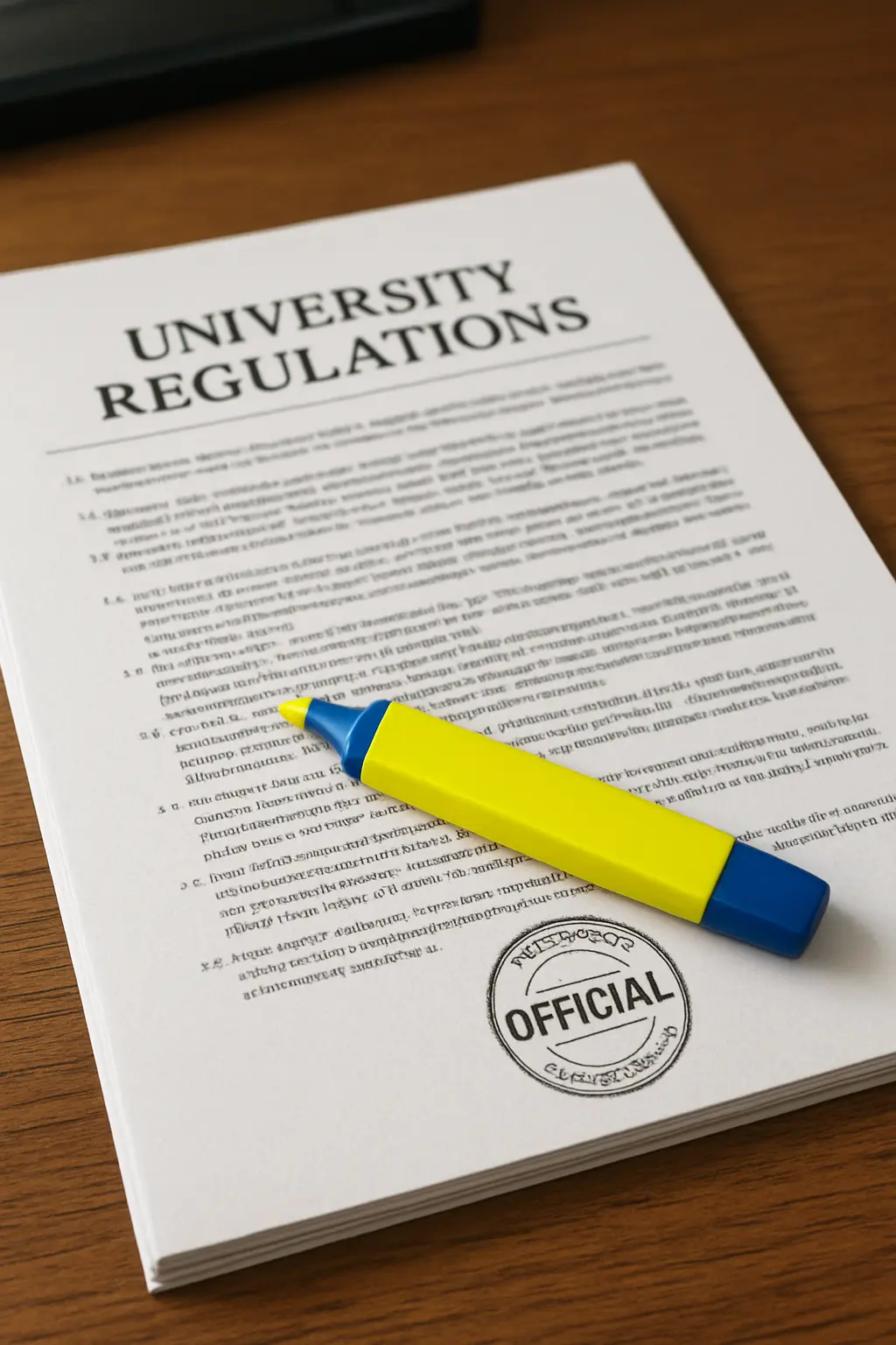 Departmental project guidelines document under review